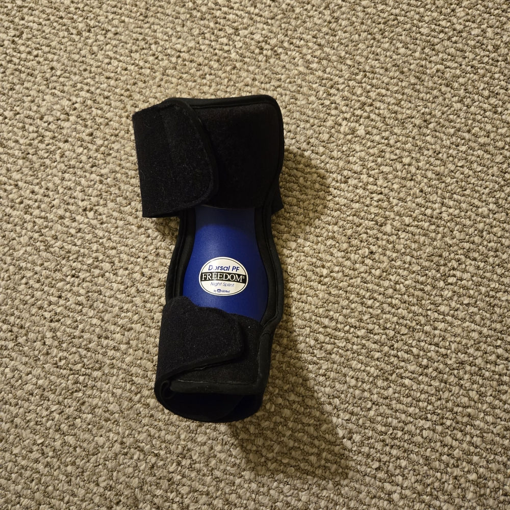 Dorsol PF Freedom Black and Blue Sleep Support Ankle Brace